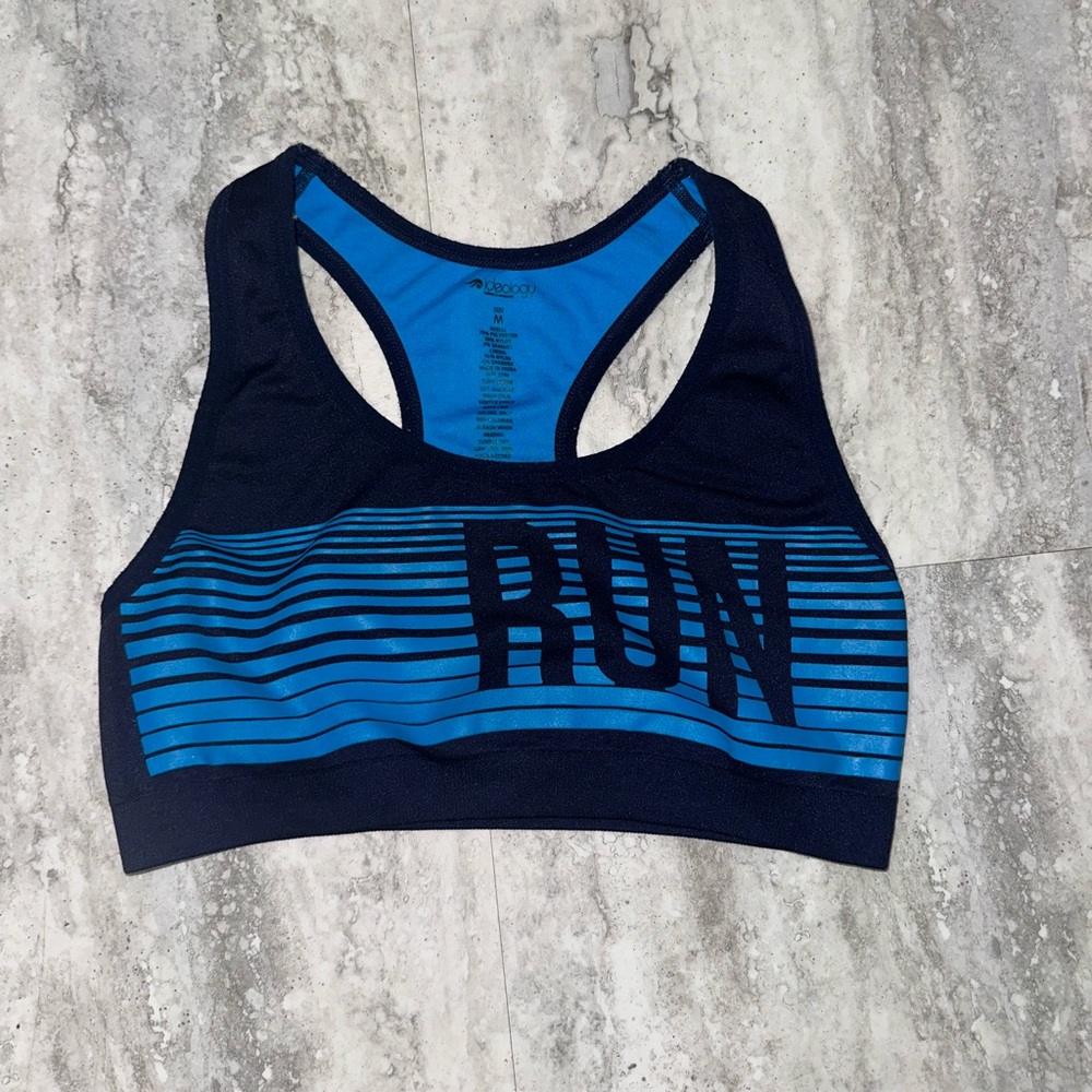 Ideology Striped Racerback Sports Bra
